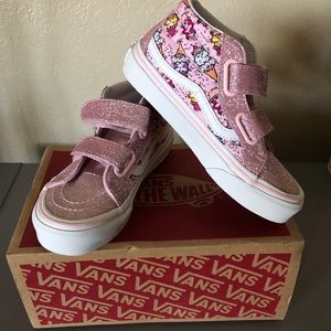 New Vans Kitty Cakes Sk8-Mid Reissue V Pink Sz 12